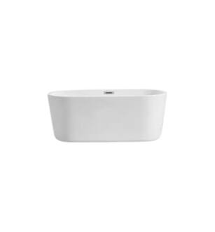 ARKA-E BT10659GW Bath Tub in Glossy White/Chrome