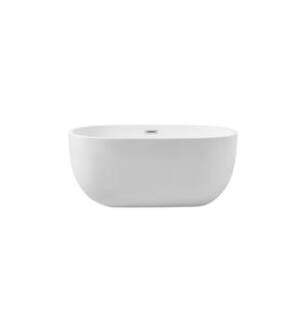 ARKA-E BT10754GW Bath Tub in Glossy White/Chrome