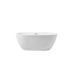ARKA-E BT10759GW Bath Tub in Glossy White/Chrome