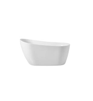 ARKA-E BT10854GW Bath Tub in Glossy White/Chrome