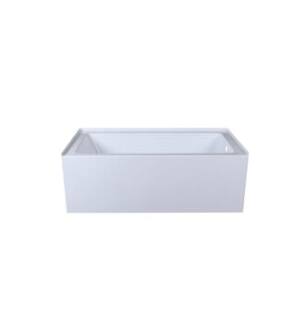 ARKA-E BT202-L3260GW Bath Tub in Glossy White/Chrome