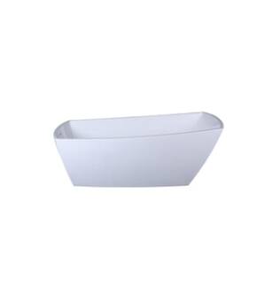 ARKA-E BT21272GW Bath Tub in Glossy White/Chrome