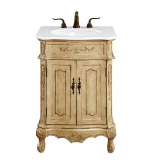 ARKA-E VF-1001-VW Bathroom Vanity in Antique Beige/Antique Bronze