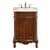 Arka VF-1005 Bathroom Vanity in Brown/Antique Metal