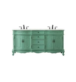 ARKA-E VF10172DVM Bathroom Vanity in Vintage Mint/Antique Bronze