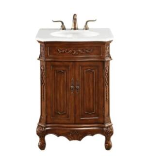 ARKA-E VF-1005-VW Bathroom Vanity in Teak/Antique Bronze