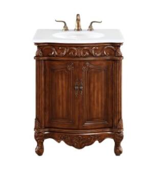 ARKA-E VF-1007-VW Bathroom Vanity in Teak/Antique Bronze