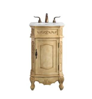ARKA-E VF10119AB-VW Bathroom Vanity in Antique Beige/Antique Bronze