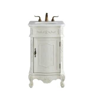 ARKA-E VF10121AW-VW Bathroom Vanity in Antique White/Antique Bronze