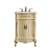 Arka VF10124LT Bathroom Vanity in Light Antique Beige/Antique Metal