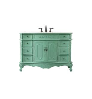 ARKA-E VF10148VM Bathroom Vanity in Vintage Mint/Antique Bronze