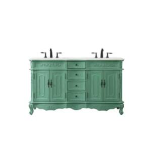 ARKA-E VF10160DVM Bathroom Vanity in Vintage Mint/Antique Bronze