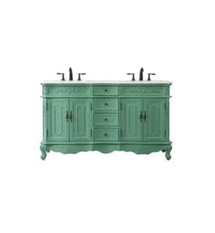 ARKA-E VF10160DVM-VW Bathroom Vanity in Vintage Mint/Antique Bronze
