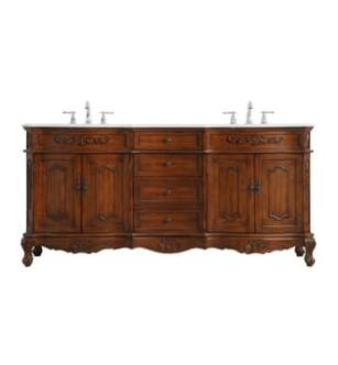 ARKA-E VF10172DTK-VW Bathroom Vanity in Teak/Antique Bronze