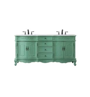 ARKA-E VF10172DVM-VW Bathroom Vanity in Vintage Mint/Antique Bronze