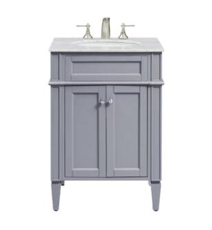 ARKA-E VF-1027 Bathroom Vanity in Grey/Silver