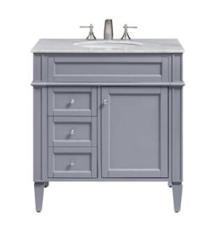 ARKA-E VF-1025 Bathroom Vanity in Grey/Silver