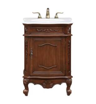 ARKA-E VF-1031-VW Bathroom Vanity in Brown/Antique Bronze