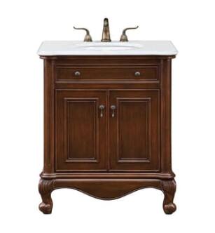 ARKA-E VF-1032-VW Bathroom Vanity in Brown/Antique Bronze