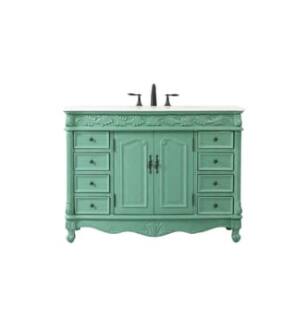 ARKA-E VF-1039VM Bathroom Vanity in Vintage Mint/Antique Bronze