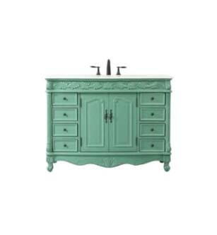 ARKA-E VF-1039VM-VW Bathroom Vanity in Vintage Mint/Antique Bronze