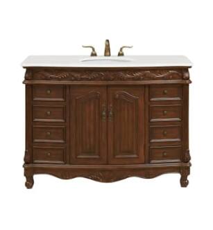 ARKA-E VF-1040-VW Bathroom Vanity in Brown/Antique Bronze