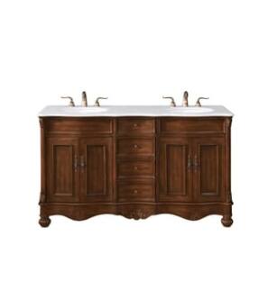ARKA-E VF-1048-VW Bathroom Vanity in Teak/Antique Bronze