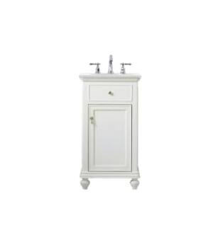 ARKA-E VF12319AW-VW Bathroom Vanity in Antique White/Brushed Nickel