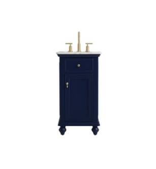 ARKA-E VF12319BL Bathroom Vanity in Blue/Gold