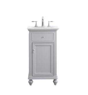 ARKA-E VF12319GR-VW Bathroom Vanity in Grey/Brushed Nickel