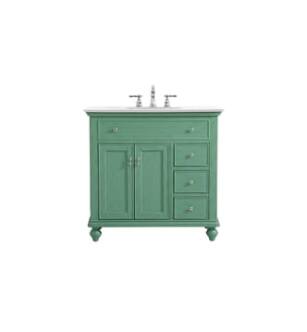 ARKA-E VF12336VM-VW Bathroom Vanity in Vintage Mint/Brushed Nickel