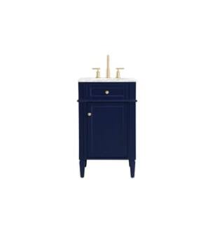 ARKA-E VF12521BL Bathroom Vanity in Blue/Brushed Gold
