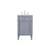 Arka VF12521GR Bathroom Vanity in Grey/Brushed Steel