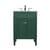 Arka VF12524GN Bathroom Vanity in Green/Brushed Steel