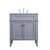 Arka VF12530GR Bathroom Vanity in Grey/Brushed Steel