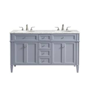 ARKA-E VF12560DGR Bathroom Vanity in Grey/Chrome