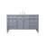 Arka VF12560GR Bathroom Vanity in Grey/Brushed Steel