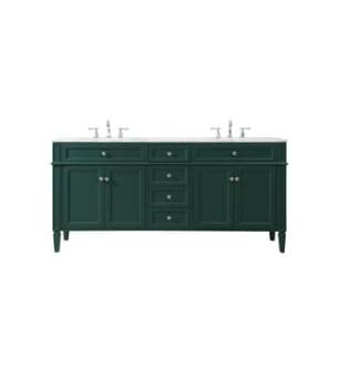 ARKA-E VF12572DGN Bathroom Vanity in Green/Brushed Steel