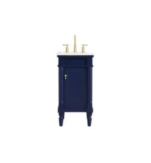 ARKA-E VF13018BL Bathroom Vanity in Blue/Gold