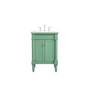 ARKA-E VF13024VM-VW Bathroom Vanity in Vintage Mint/Brushed Nickel