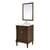 Arka VF13024WT-VW Bathroom Vanity in Walnut/Brushed Nickel