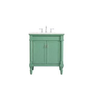ARKA-E VF13030VM Bathroom Vanity in Vintage Mint/Brushed Nickel
