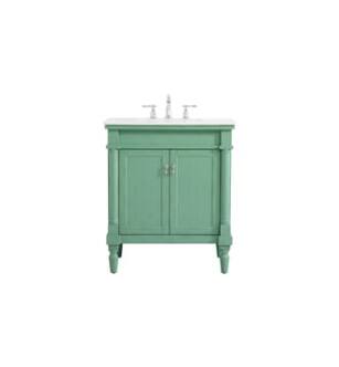ARKA-E VF13030VM-VW Bathroom Vanity in Vintage Mint/Brushed Nickel