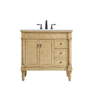 ARKA-E VF13036AB-VW Bathroom Vanity in Antique Bronze/Antique Bronze