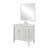 Arka VF13036AW-VW Bathroom Vanity in Antique White/Brushed Nickel