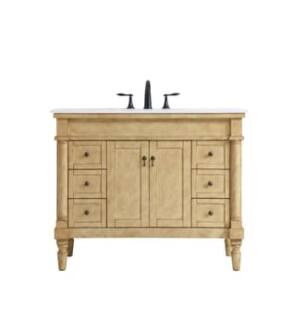 ARKA-E VF13042AB-VW Bathroom Vanity in Antique Beige/Antique Bronze