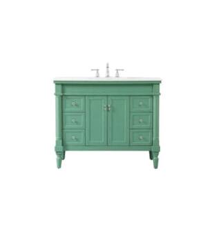 ARKA-E VF13042VM Bathroom Vanity in Vintage Mint/Brushed Nickel