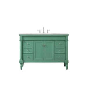 ARKA-E VF13048VM-VW Bathroom Vanity in Vintage Mint/Brushed Nickel