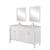 Arka VF13060DAW Bathroom Vanity in Antique White/Brushed Steel