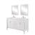 Arka VF13060DAW-VW Bathroom Vanity in Antique White/Brushed Nickel